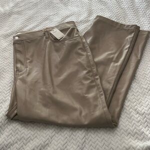 Abercrombie & Fitch curve leather pants